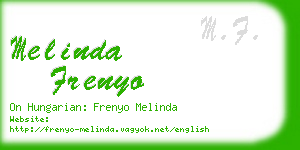 melinda frenyo business card